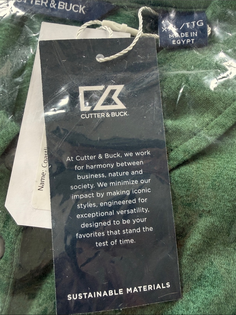 Cutter & Buck Women’s Dark Green Button-Down Polo - Picture 4 of 4